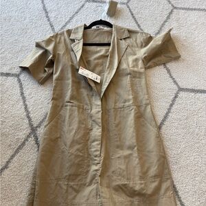 Uniqlo Khaki Short Sleeve Utility Romper